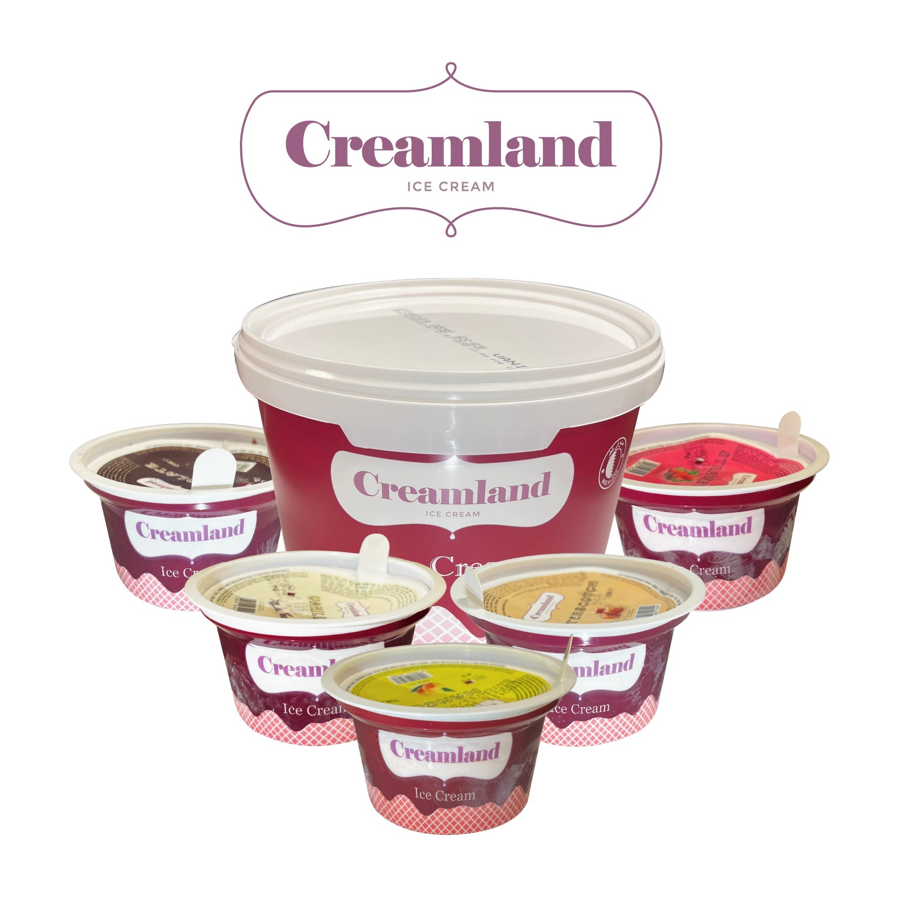 Creamland Ice Cream Factory logo